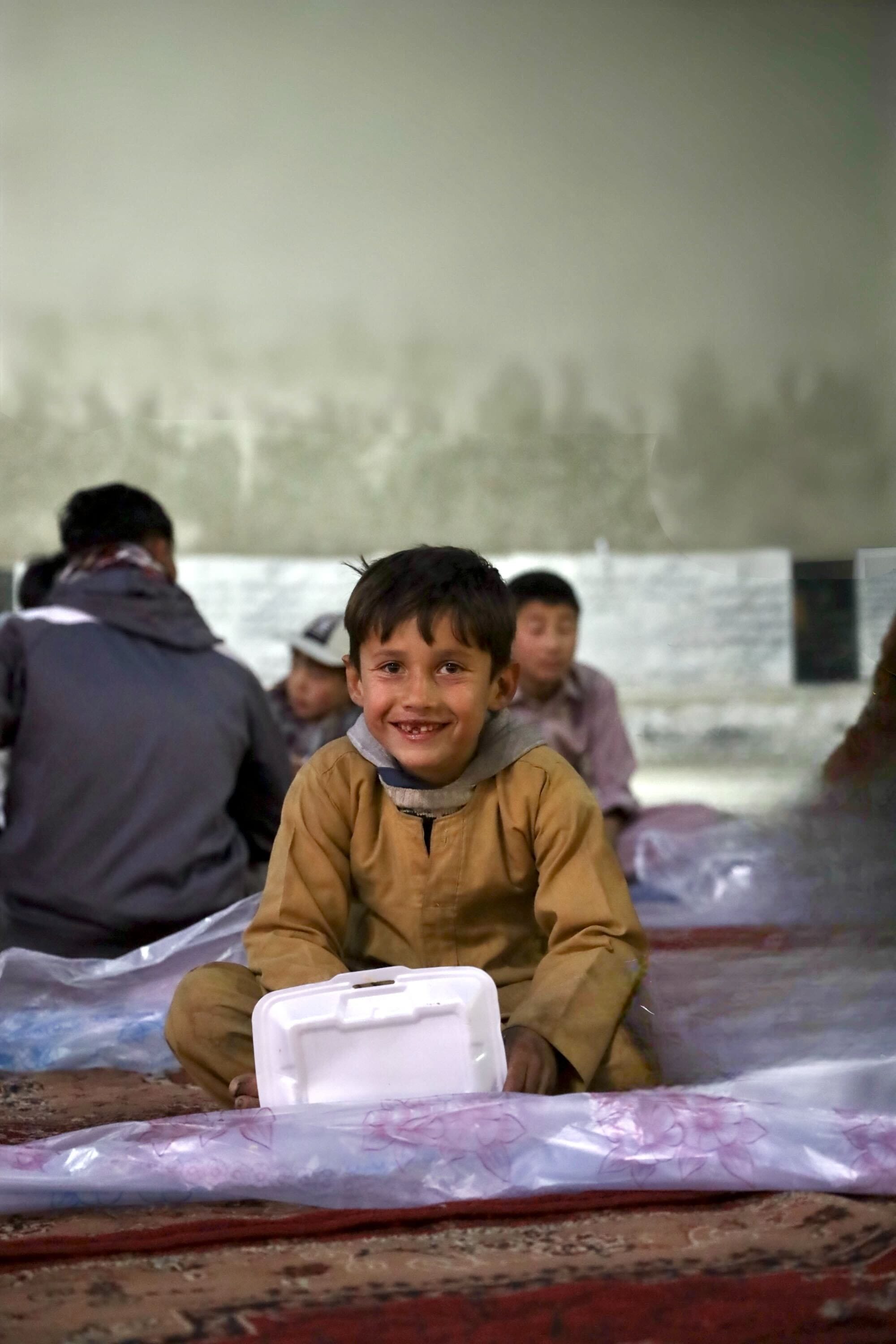 Children receiving meals
