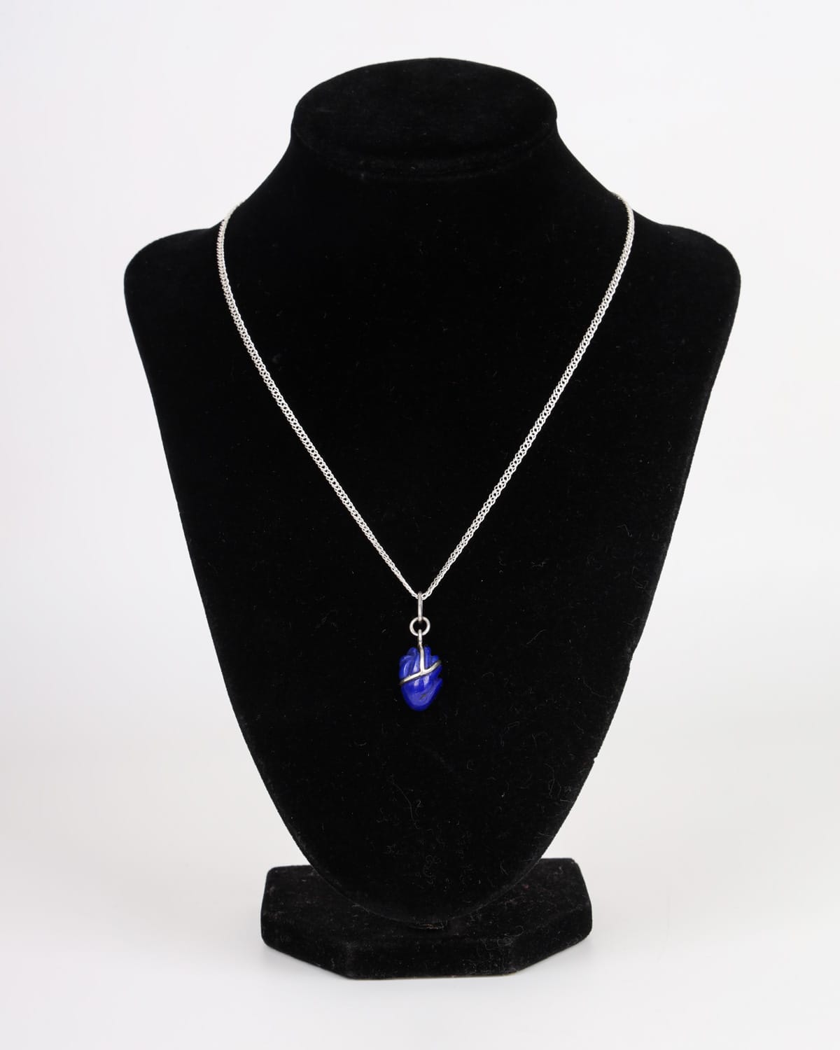 Heart Necklace, Lapis Lazuli stone