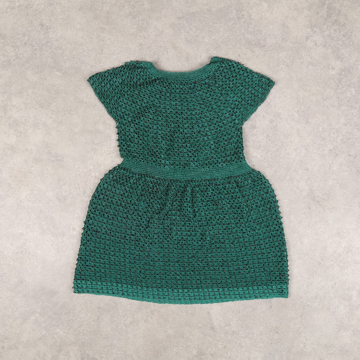 Green Crochet Dress 