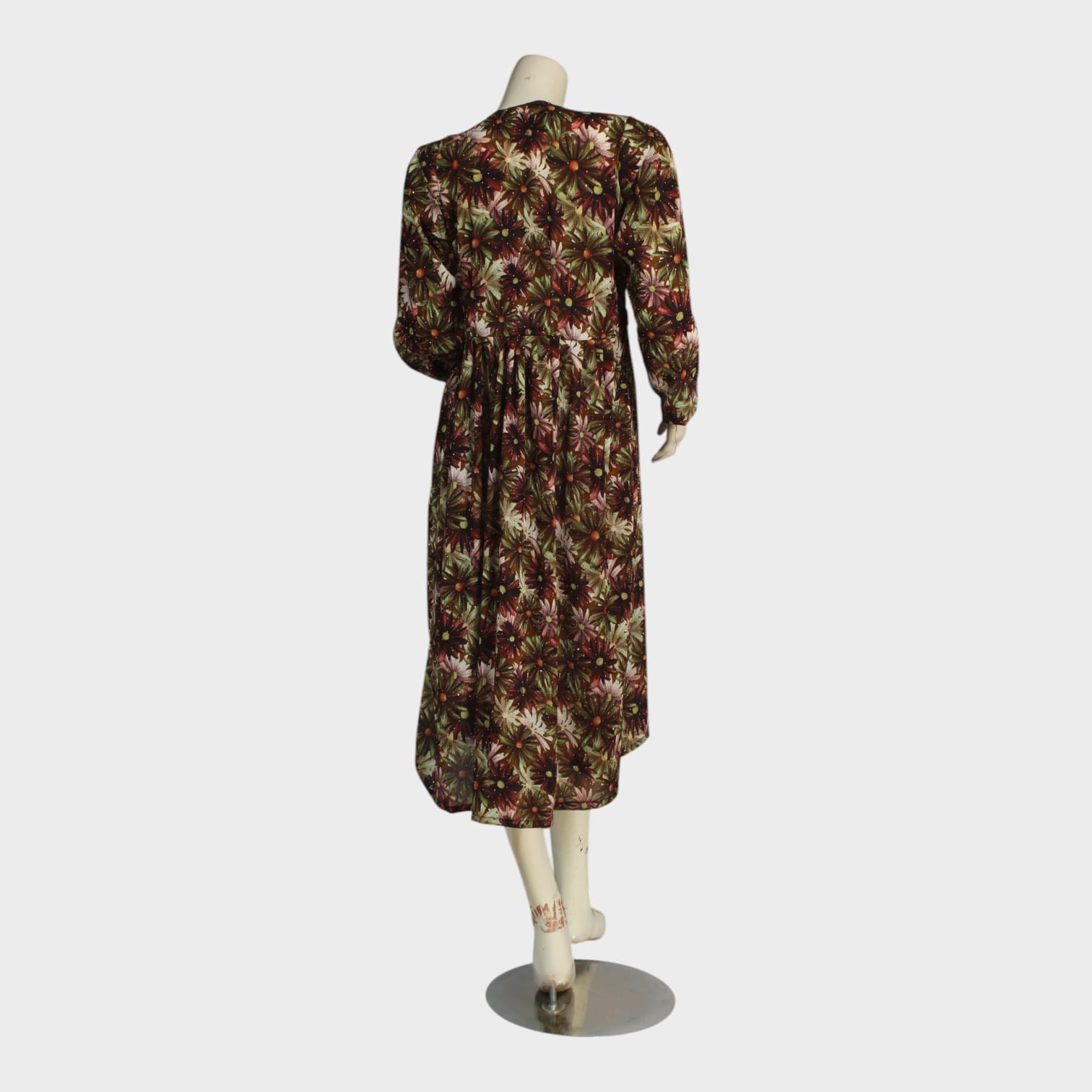 Autumn Bloom Long Floral Dress