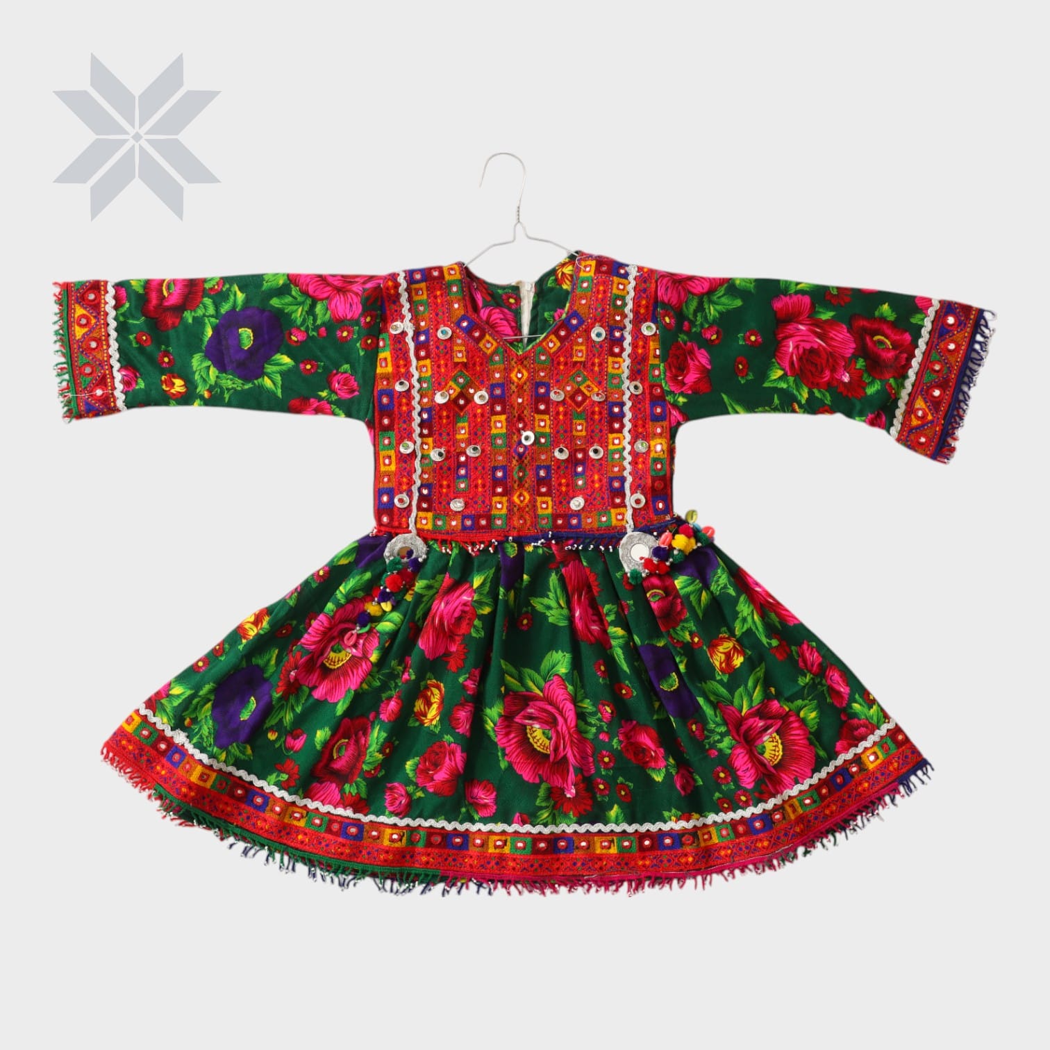Floral Charm Traditional Baby Frock
