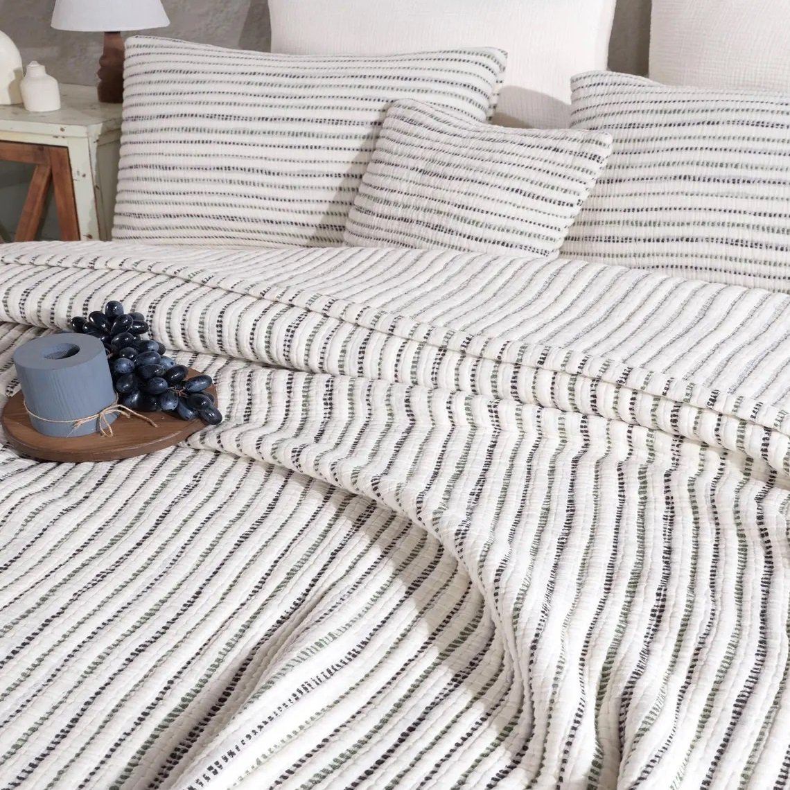 King Size Blanket Dual Color, sage green