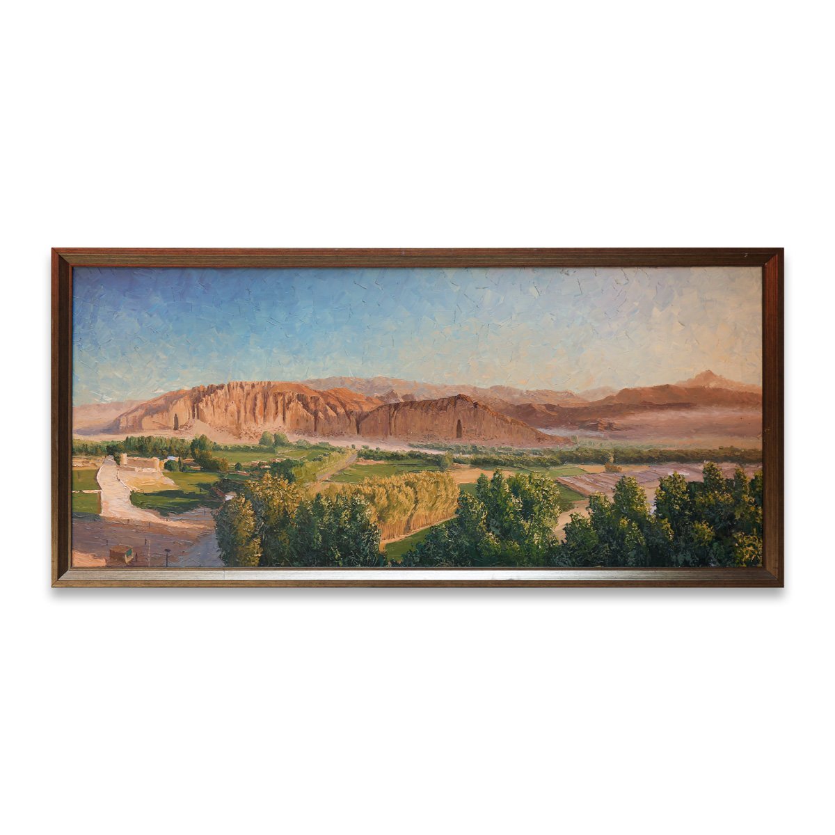 Bamyan Statue Landscape View Art Work | Wall-Hanging Artwork 