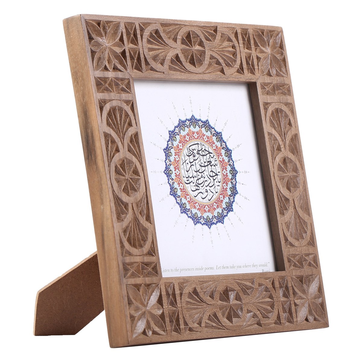 Handcrafted Photo Frame | Wooden Engraved Picture Frame 