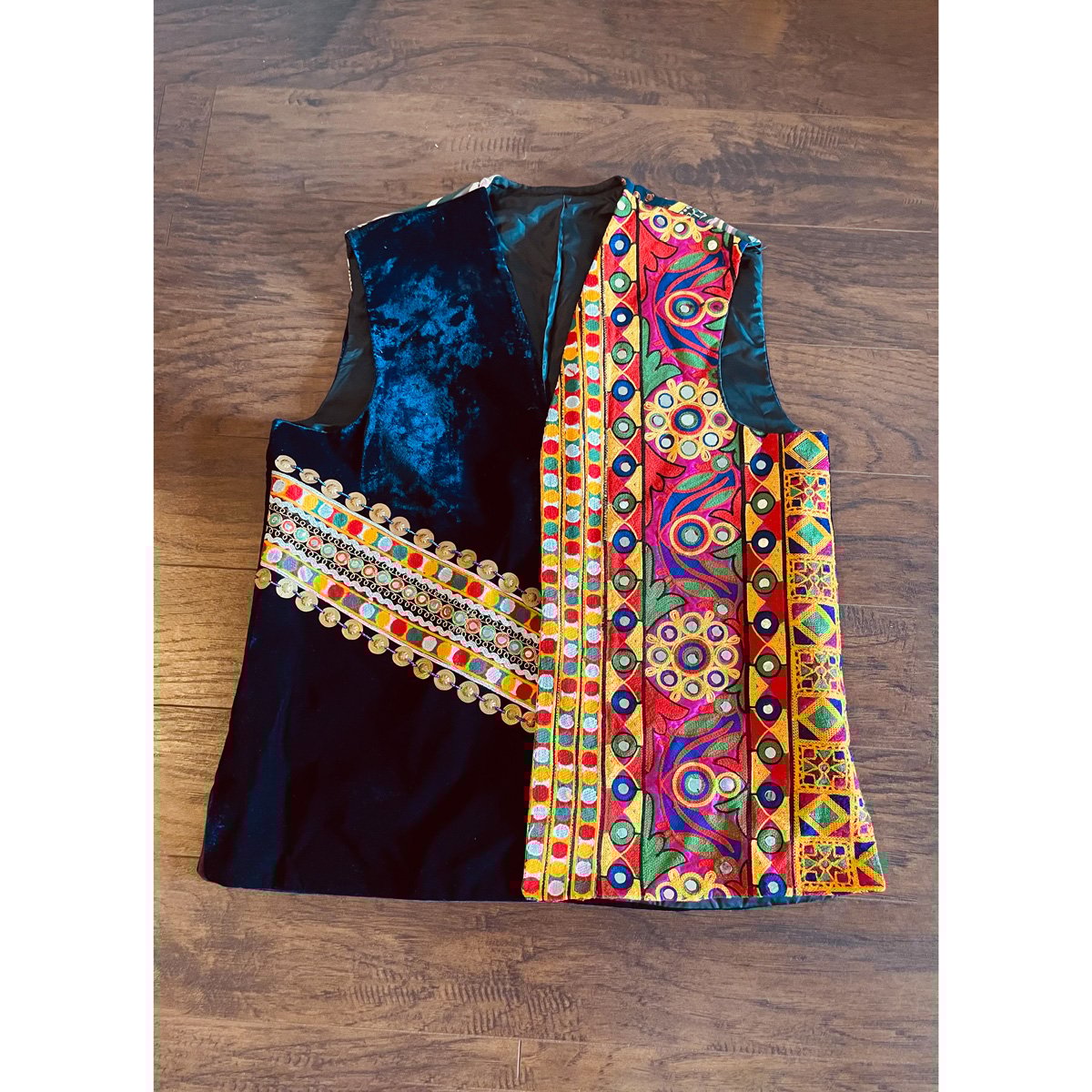 Embroidered Waist Coat | Handmade Velvet Vest 