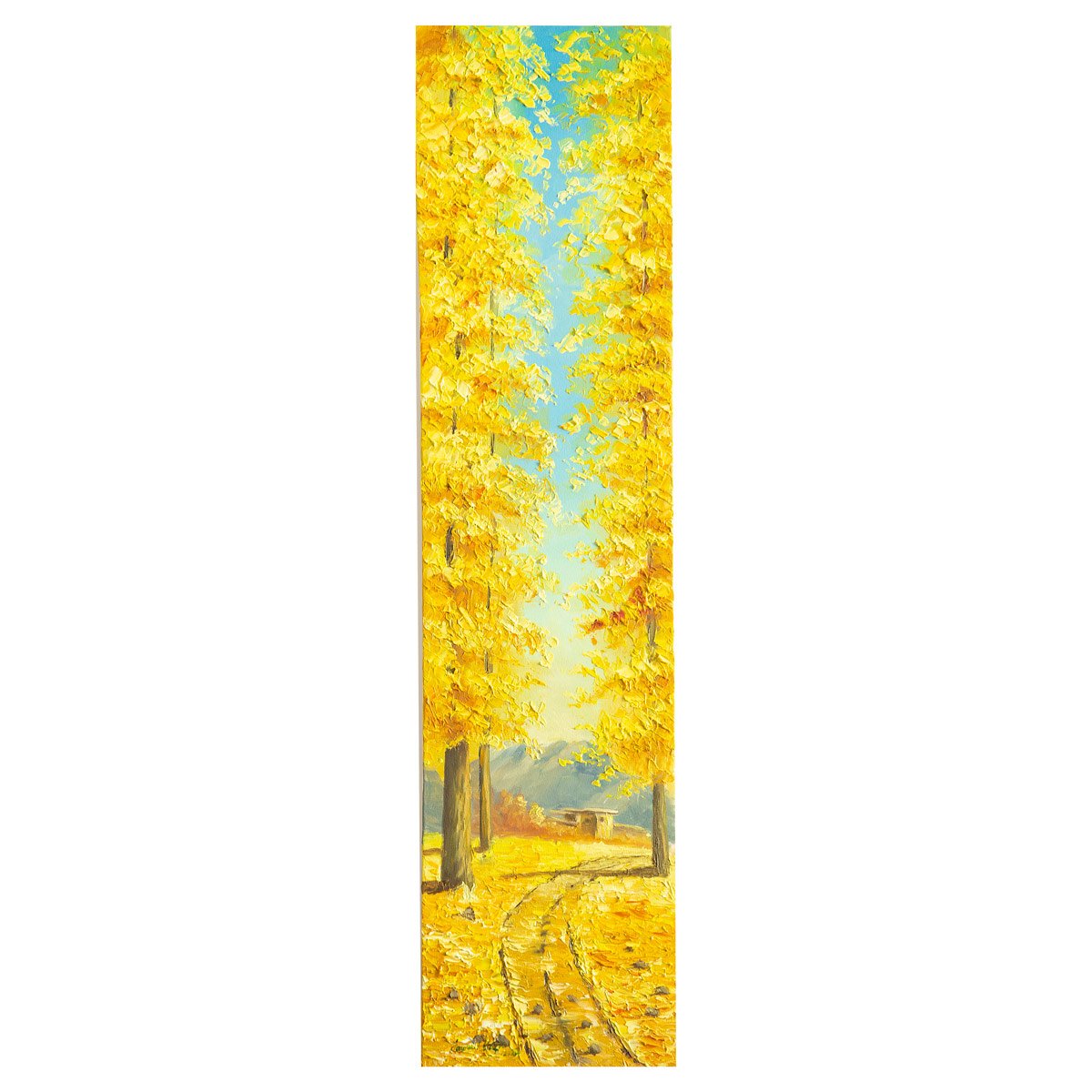 Fall Trees Landscape Painting | Autumn Oil Art Work