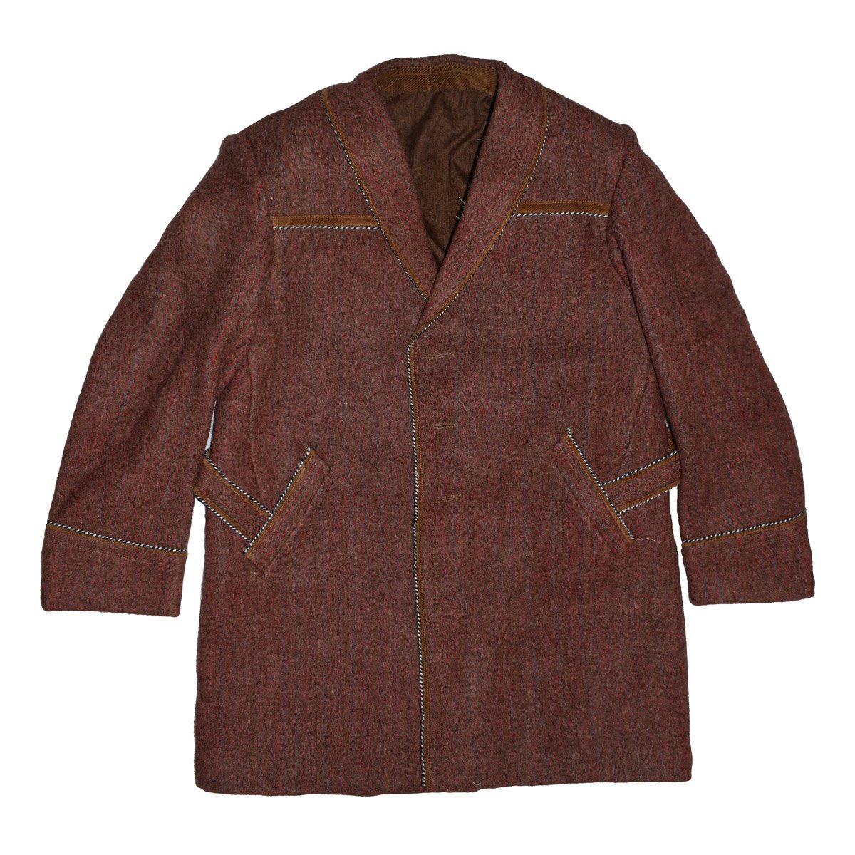 Brown Barak Afghan Chapan | Handmade Belted Coat for Women