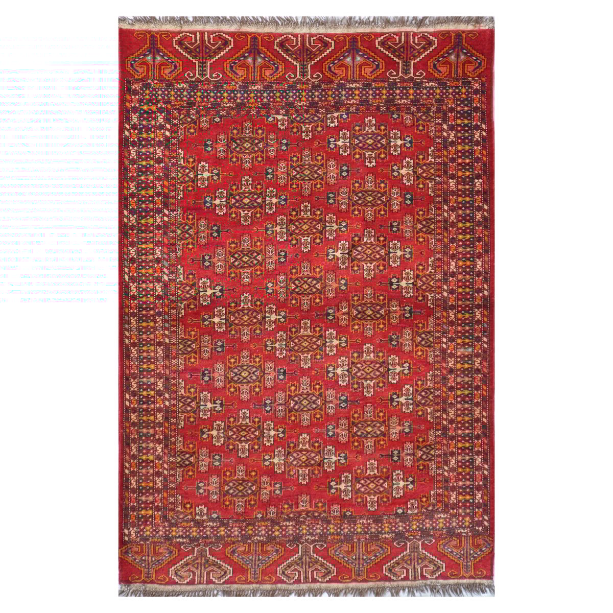 Yamot Design Handwoven Vintage Rug | 6' 3" X 4' 2"