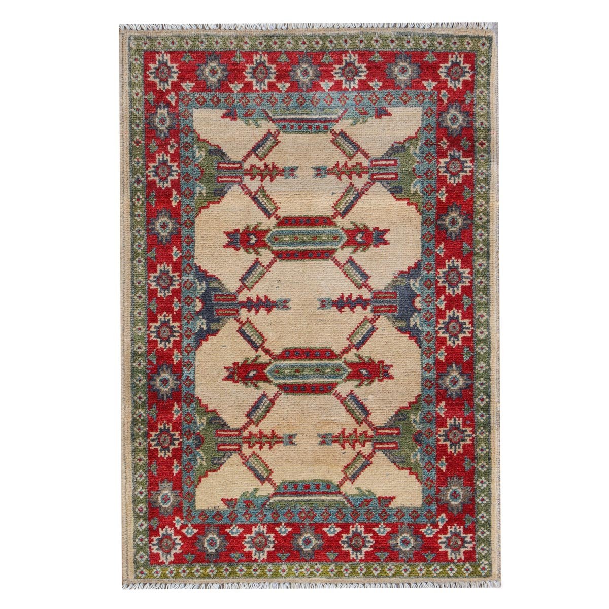 Cream Merino Fiber Rug | Turkman Weave Rug 24' 8" x 37' 8"