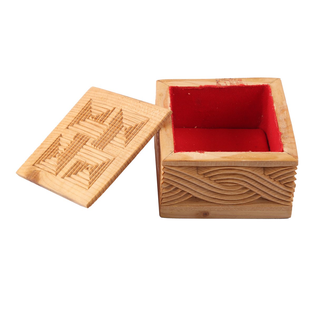 Square Wooden Gift Box | Mini Handmade Box 