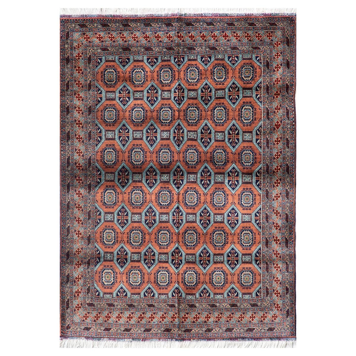 Zahir Shahi Design Trending Mazari Handmade Carpet | 6' 7" X 4' 9" 