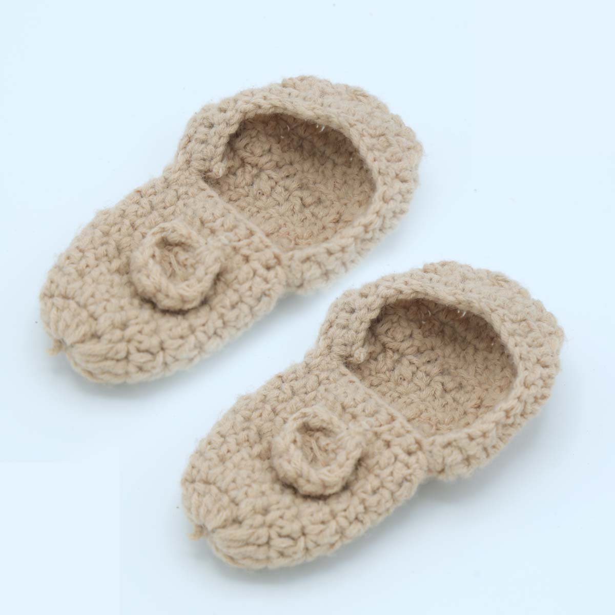 Cream Baby Booties | Handmade Baby Footwear