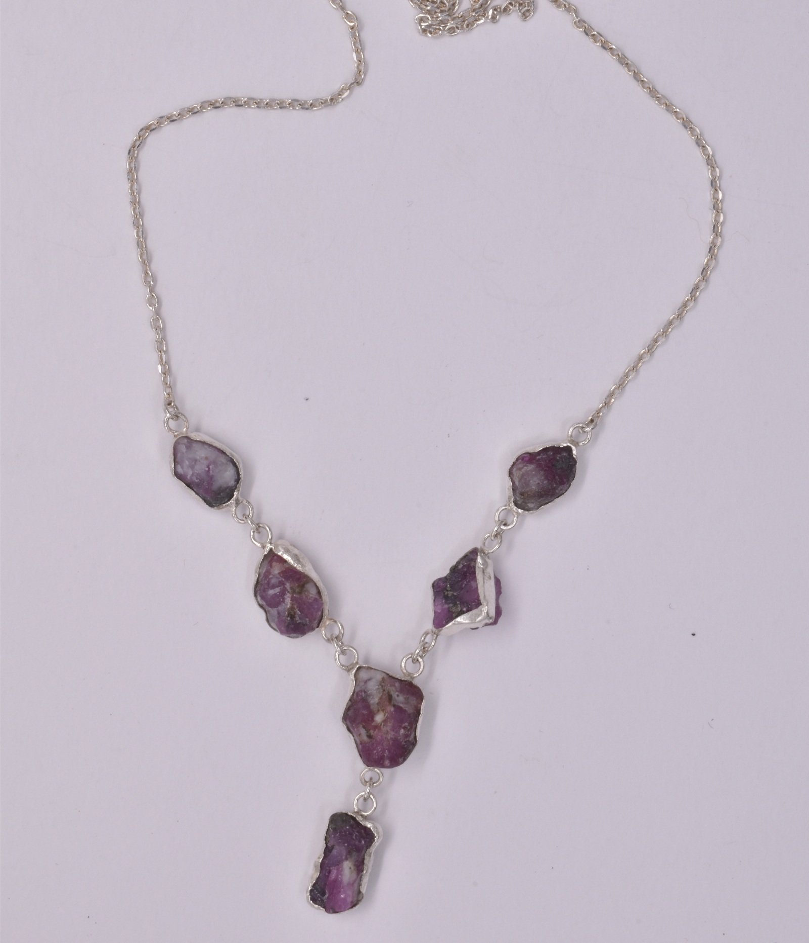 Ruby Necklace handmade 