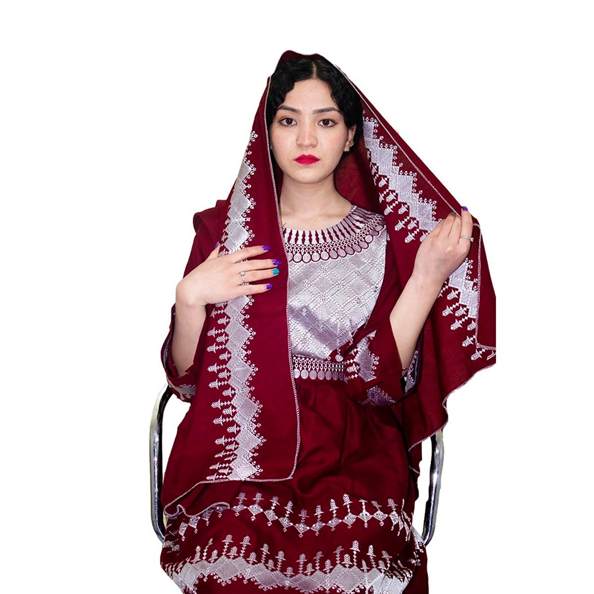 Hazargi Design Party Dress | Hand-embroidered Women Dress
