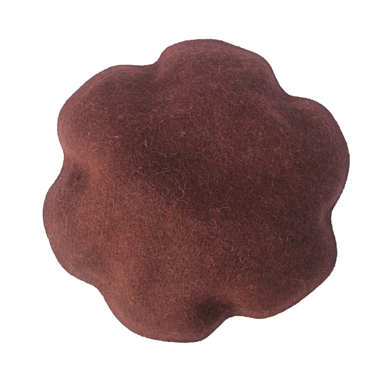 Brown Kunari Pakol | Handmade Wool Afghani Hat 