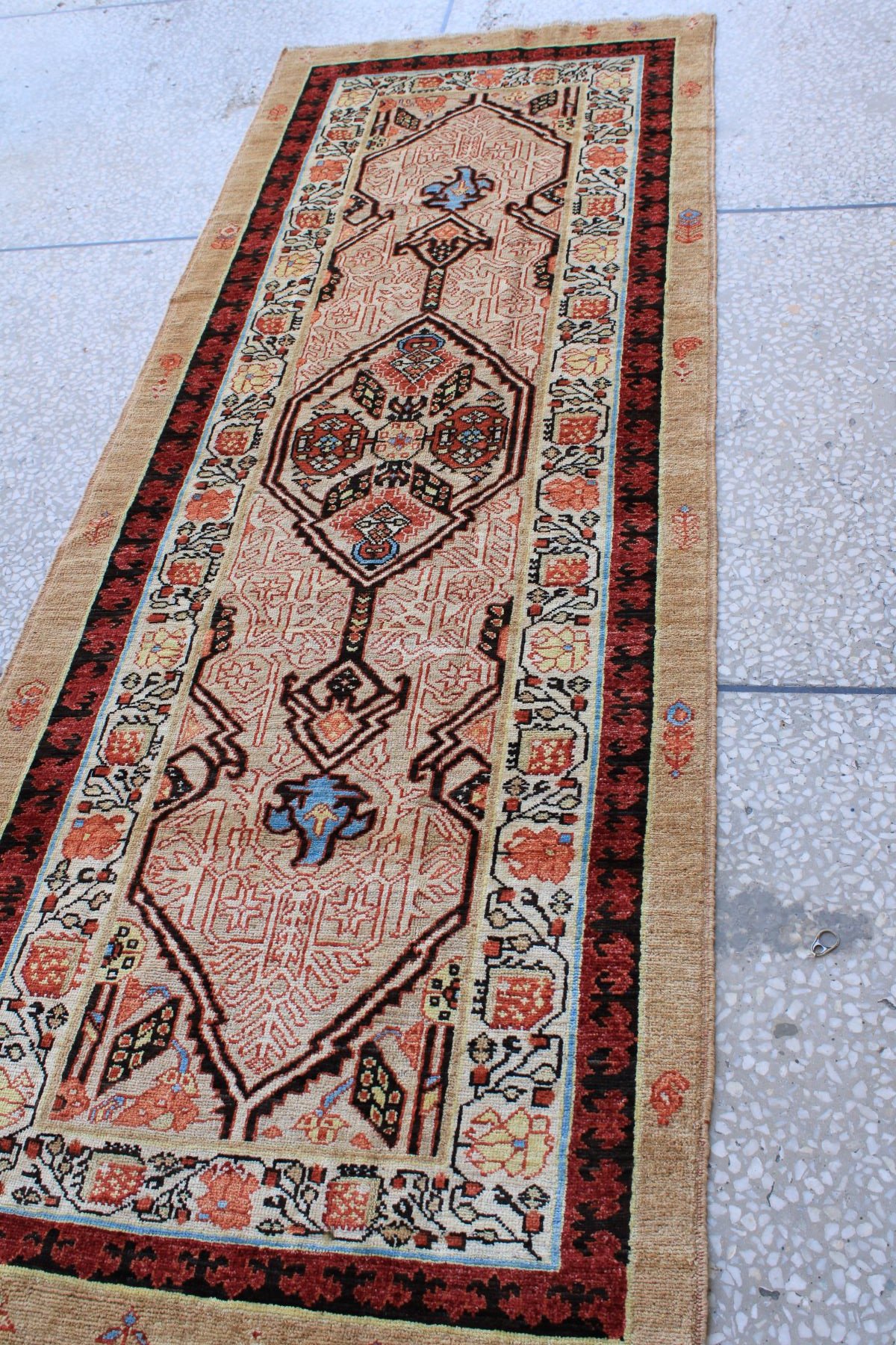 Antique Chobrang Runner Carpet 