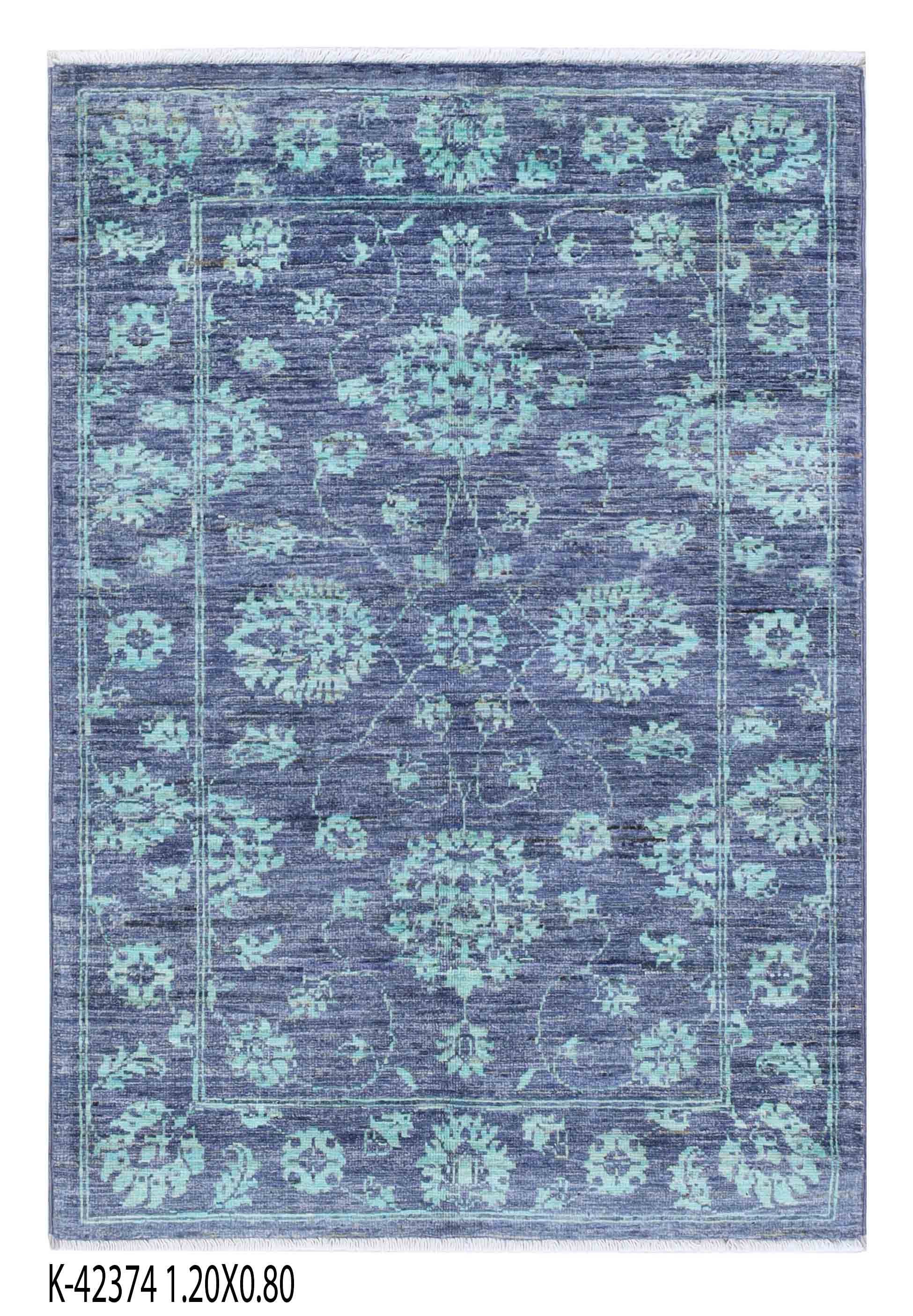 Two Colored Dotun Design Afghan Rug