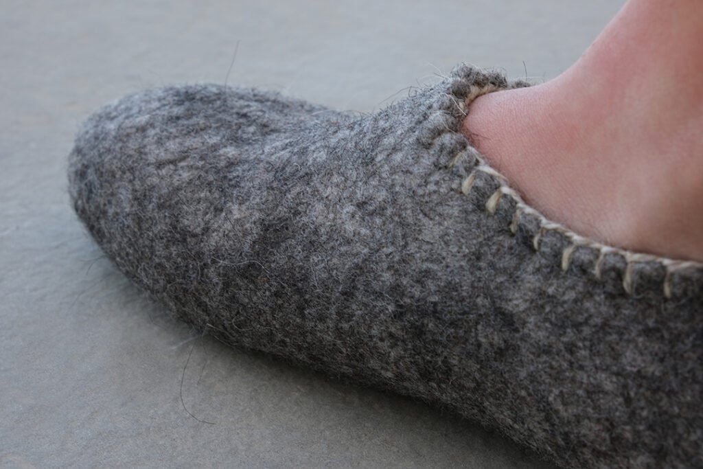 Earth Felted Slippers | Handmade