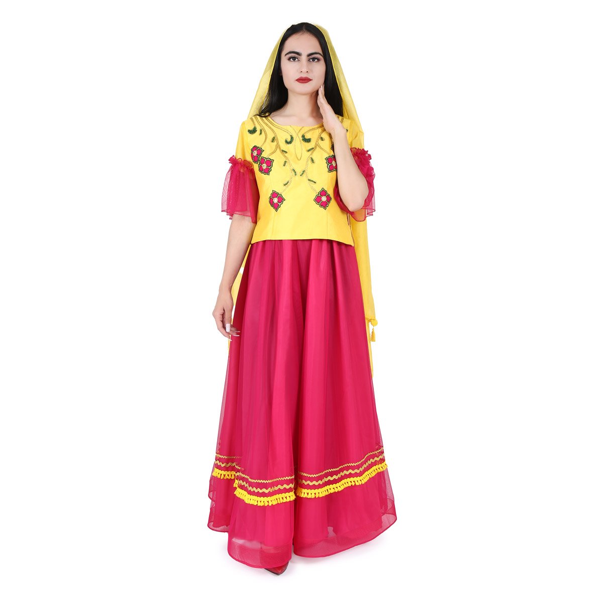 Party Wear Fusion Lehenga Choli