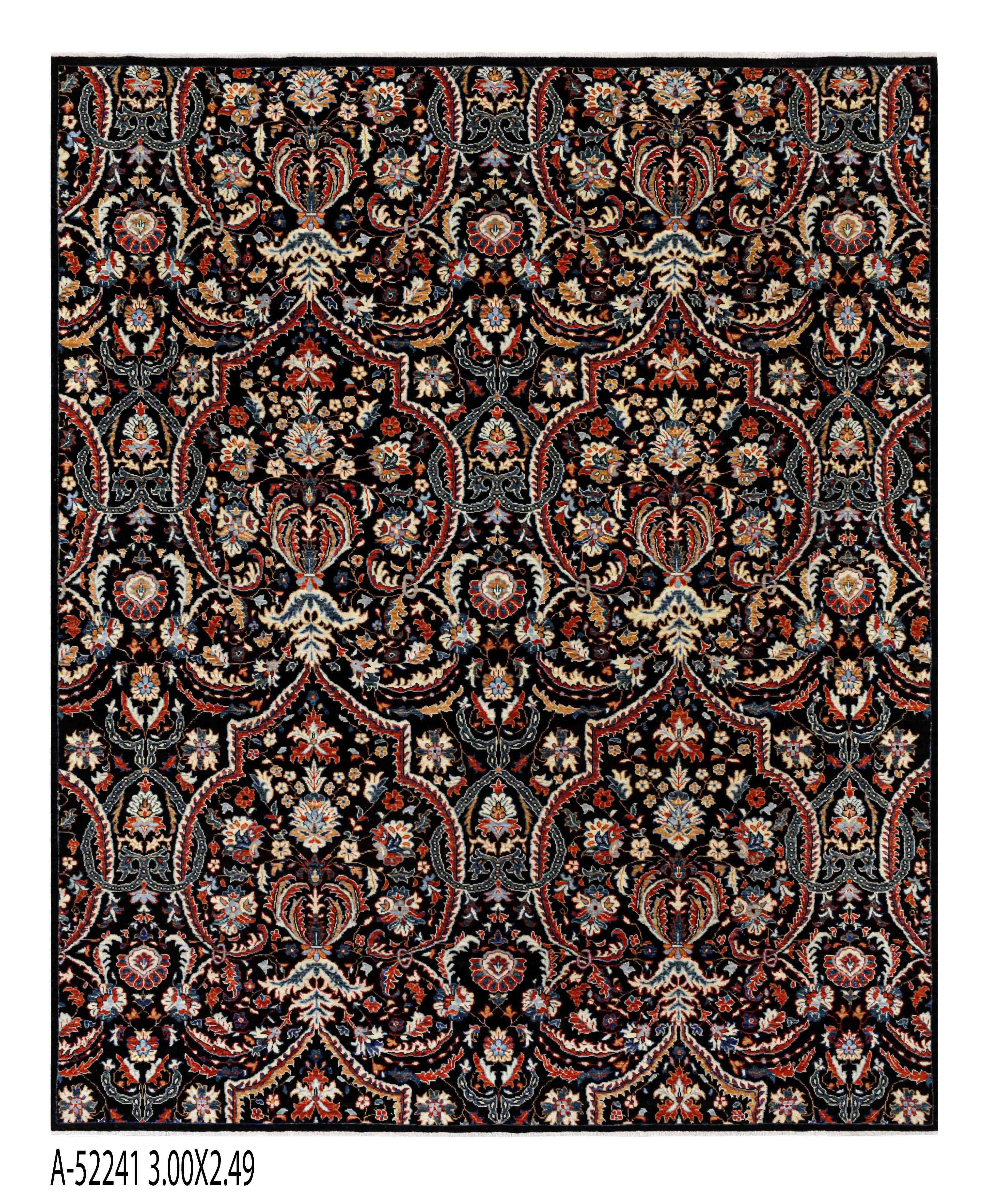 Afghan Serrapi Turkish Knot Carpet