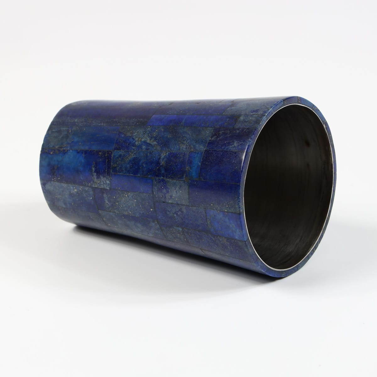 Lapis Lazuli Mosaic Glass Vase 3