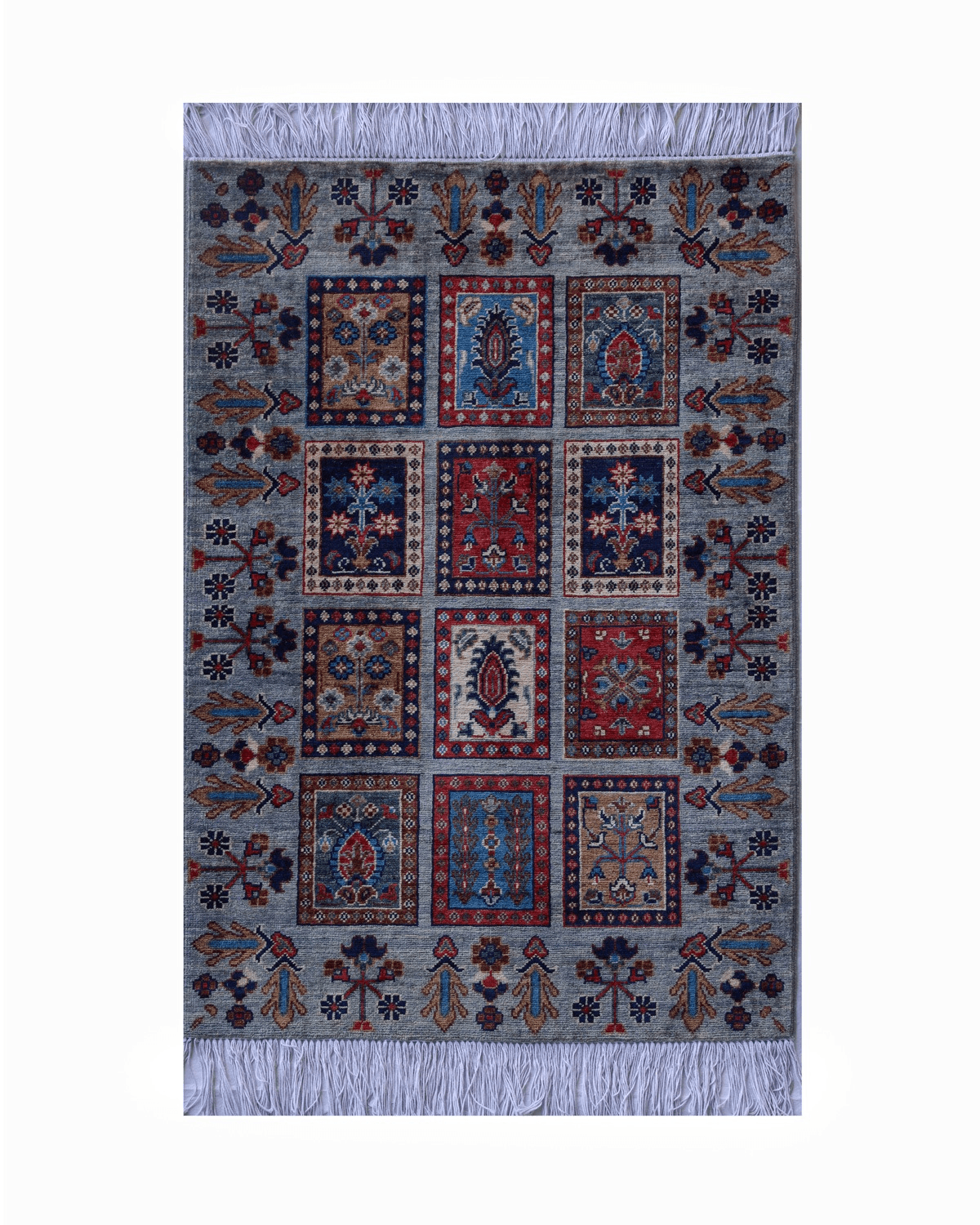 Handmade Afghan Rug Four Season Design 2