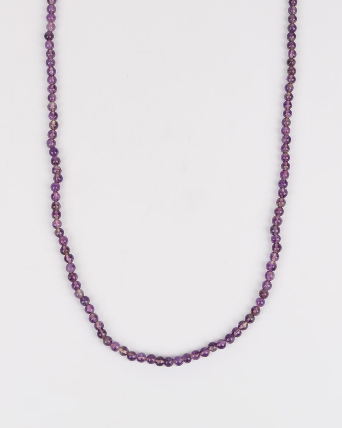 Amethyst Beaded Necklace handmade 2