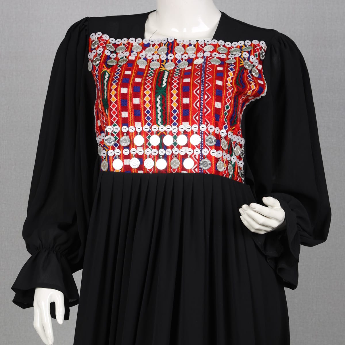 Handmade Black Afghan Dress 3