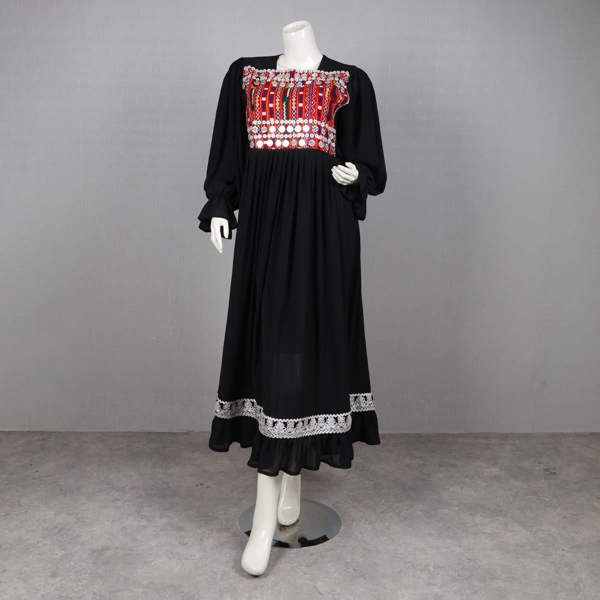 Handmade Black Afghan Dress 2
