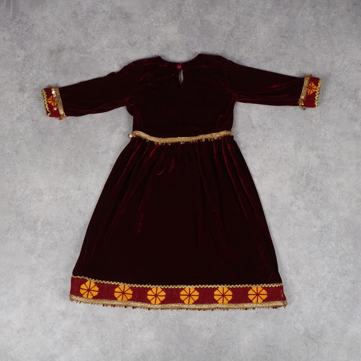 Handmade Velvet Twist Dress for Girl 3