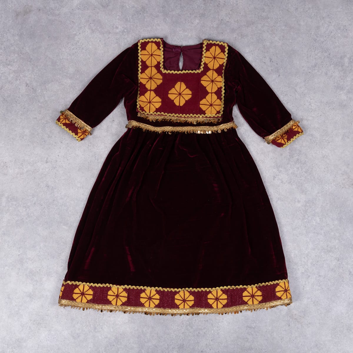 Handmade Velvet Twist Dress for Girl 1