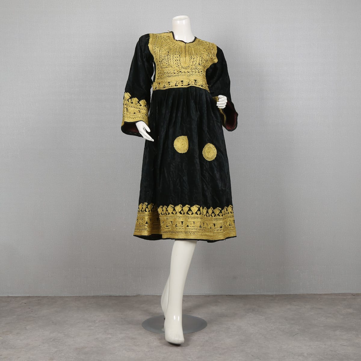 Black Embroidered Dress Gandi Afghami 1