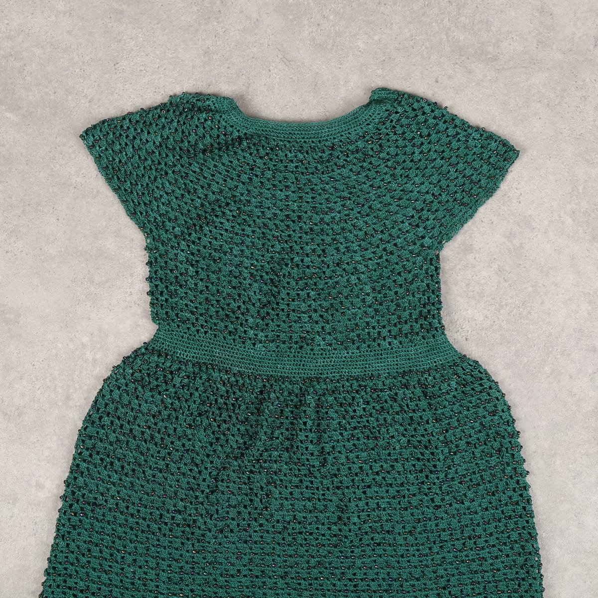 Green Crochet Dress 2