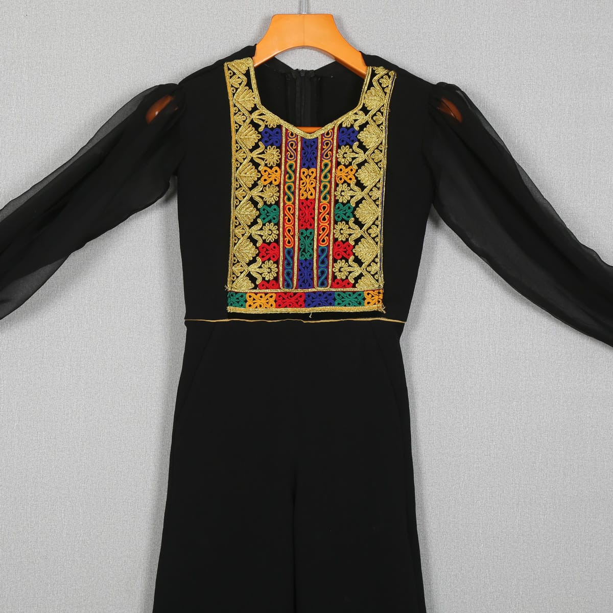 Black Embroidered Jumpsuit 2