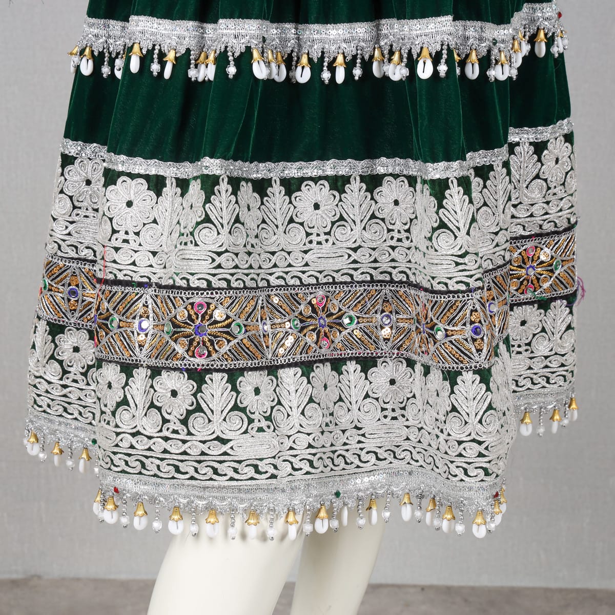 Gandi Afghani Embroidered Velvet Dress 2