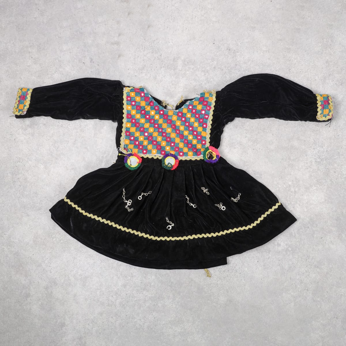 Traditional Black Afghan Girl’s Dress 2