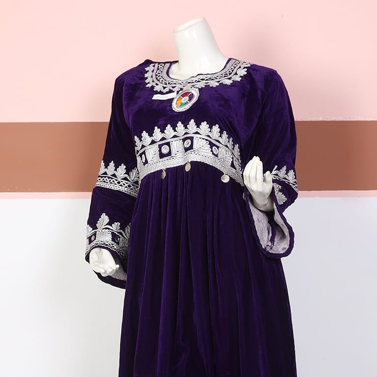 Royal Purple Embroidered Velvet 2