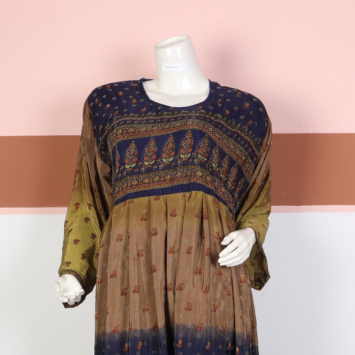 Rustic Multitone Printed Cotton Frock 3