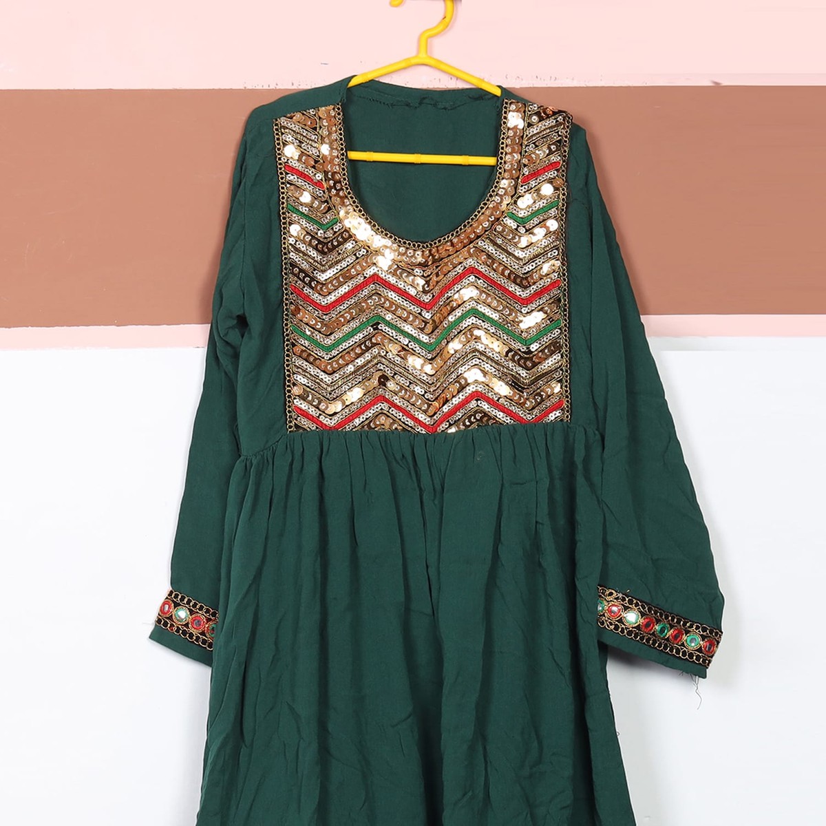 Emerald Green Traditional Dress 2