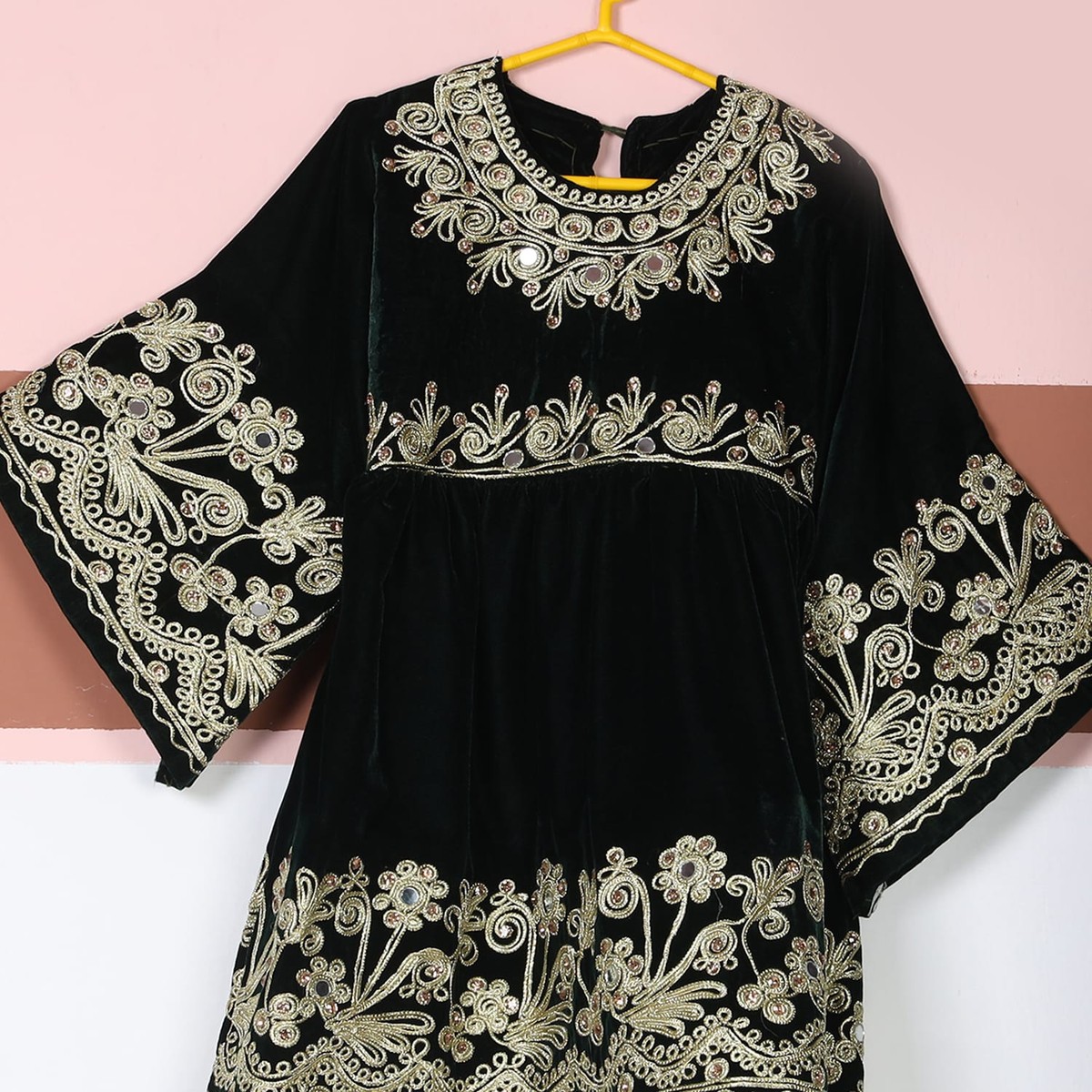 Black Velvet Traditional Dress 1