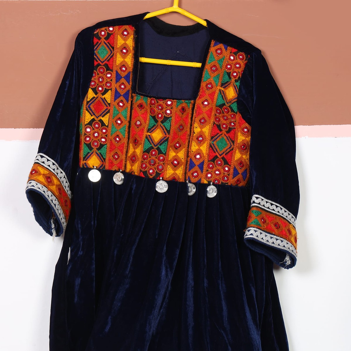 Noor Velvet Embroidered Traditional Dress (Kids) 1