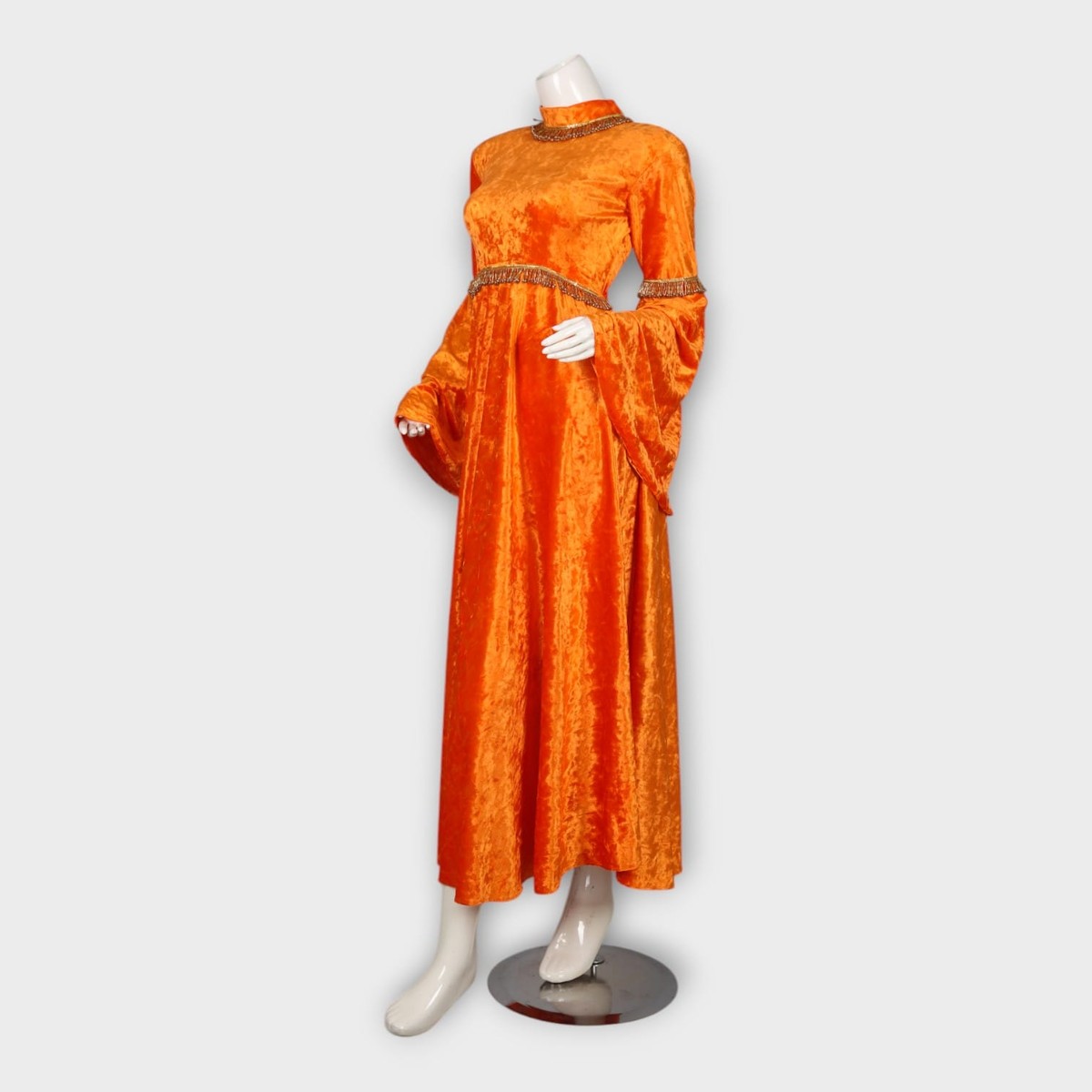 Elegant Orange Afghan Dress 2