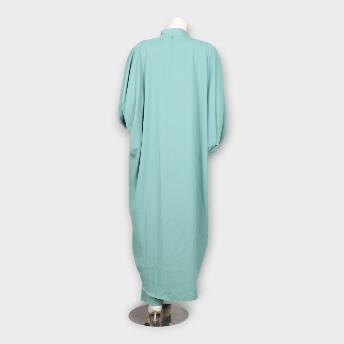Mint Green Three-Piece Afghani Modern Front Open Dress 1