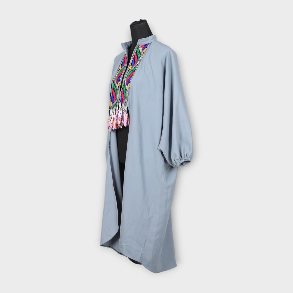 Sky Blue Open-Front Dress 2