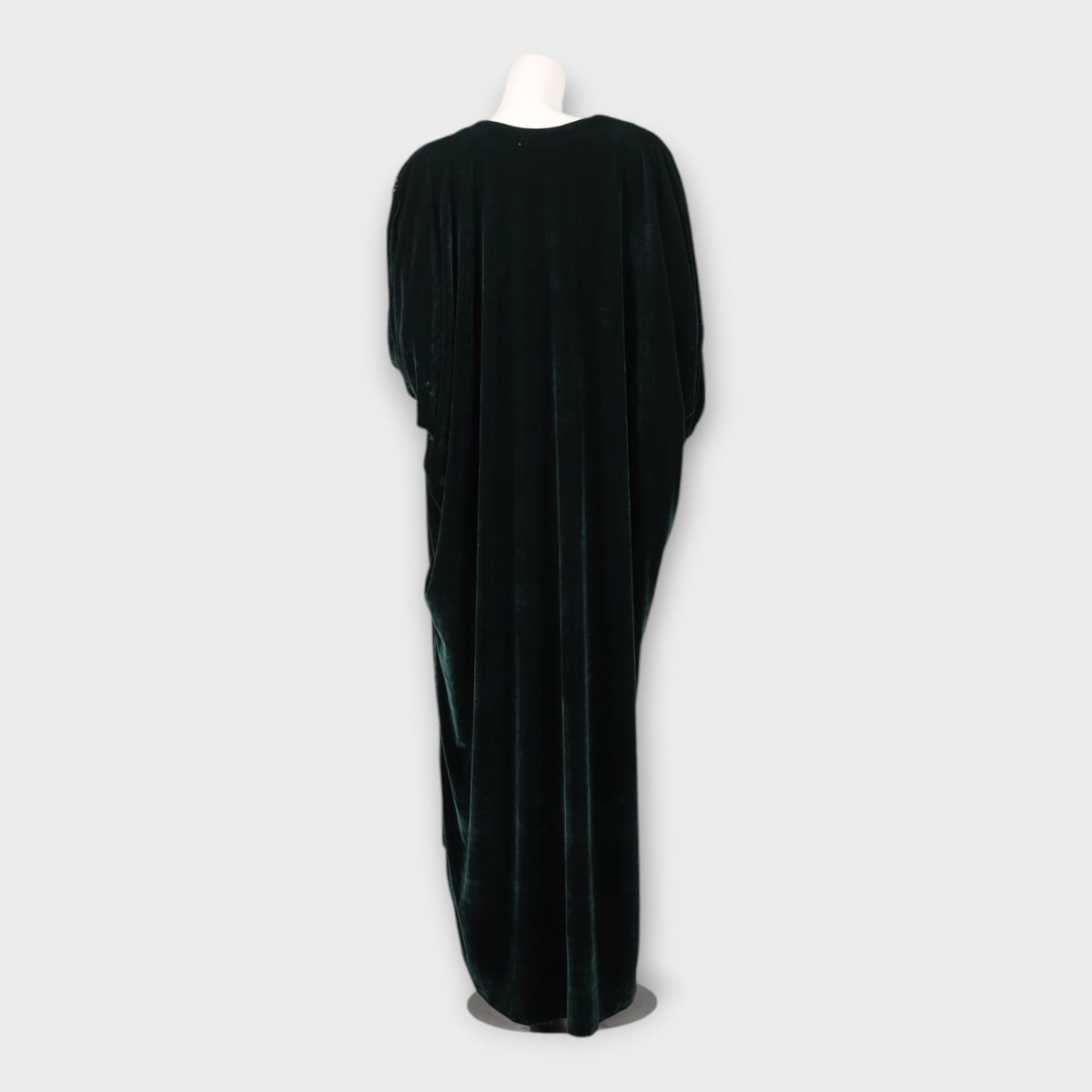 Emerald Green Embroidered Abaya 1