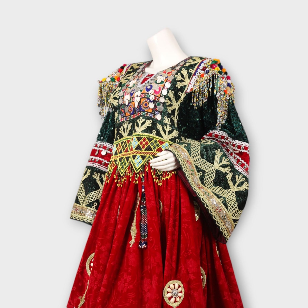 Heritage Gandi Afghani Outfit with Embroidered Waiscoat 6