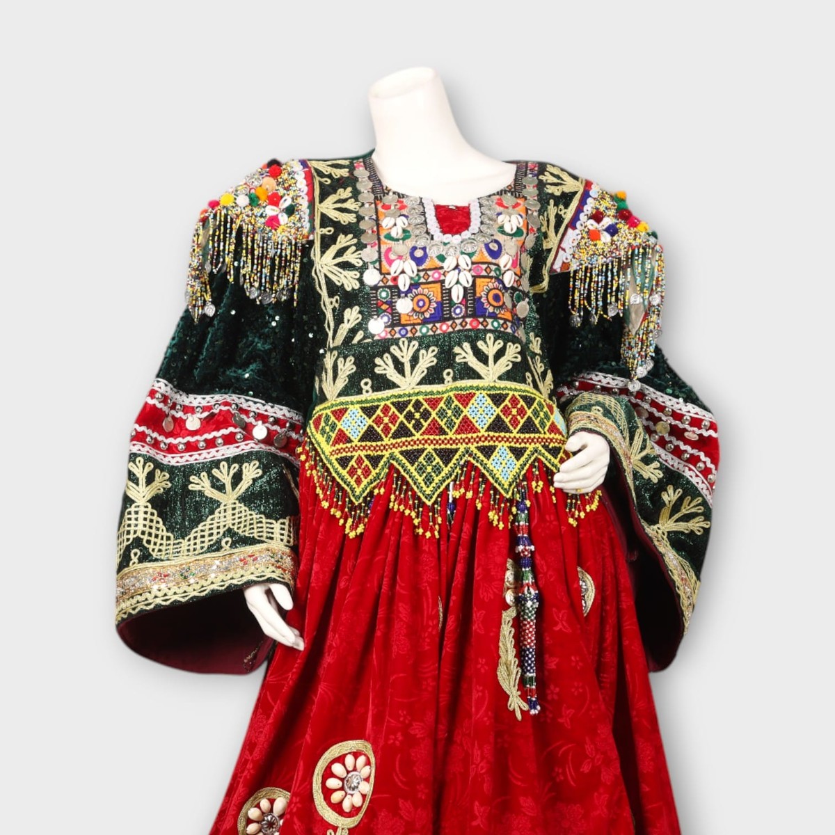 Heritage Gandi Afghani Outfit with Embroidered Waiscoat 4
