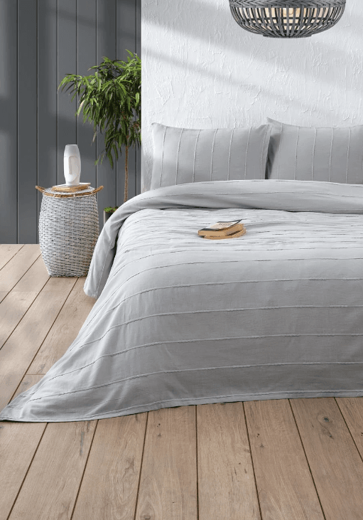 Bedding Set Pearl Double – Luxury 100% Cotton Lightweight Pique Set for Double Beds 2