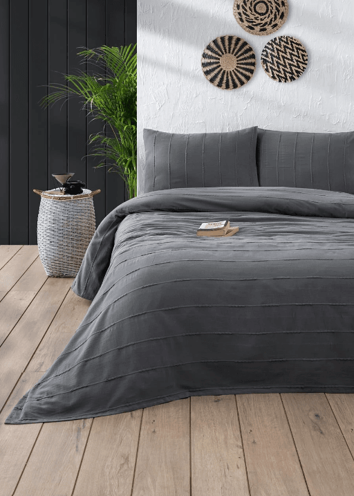 Bedding Set Pearl Double – Luxury 100% Cotton Lightweight Pique Set for Double Beds 6