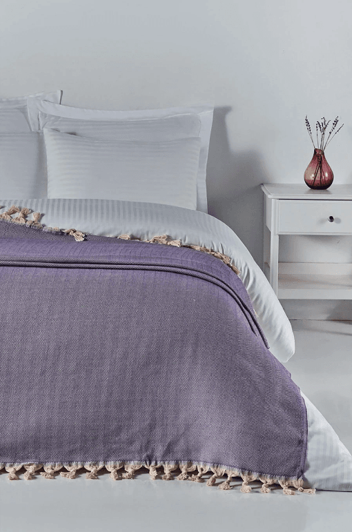 DOUBLE BEDSHEET, BED THROW KING SIZE 2
